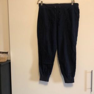 Gap joggers, cotton/linen blend, size L